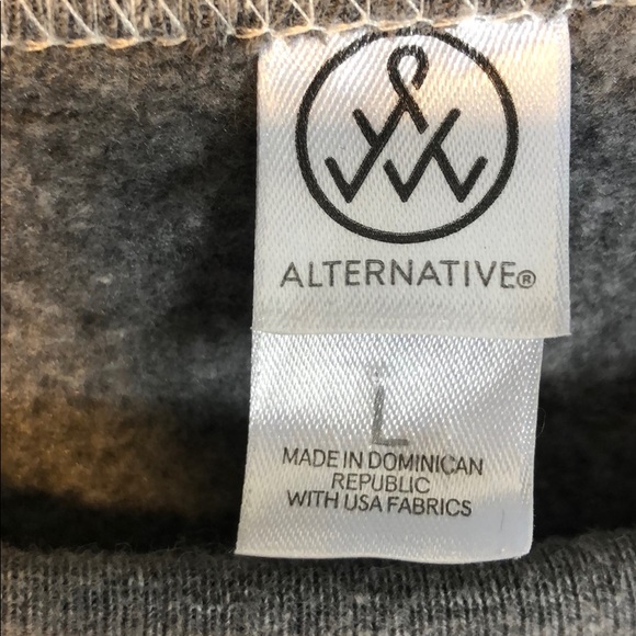 Alternative sweatshirt medium gray graphic on back - Picture 5 of 6